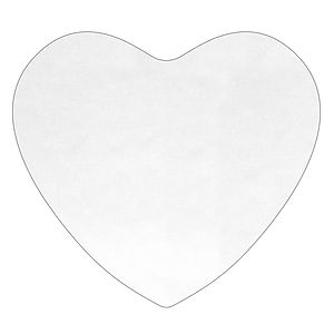 6" x 5-1/2" "Washoe Heart" Recycled RPET Full Color Import Air Ship Microfiber Cloth & Screen