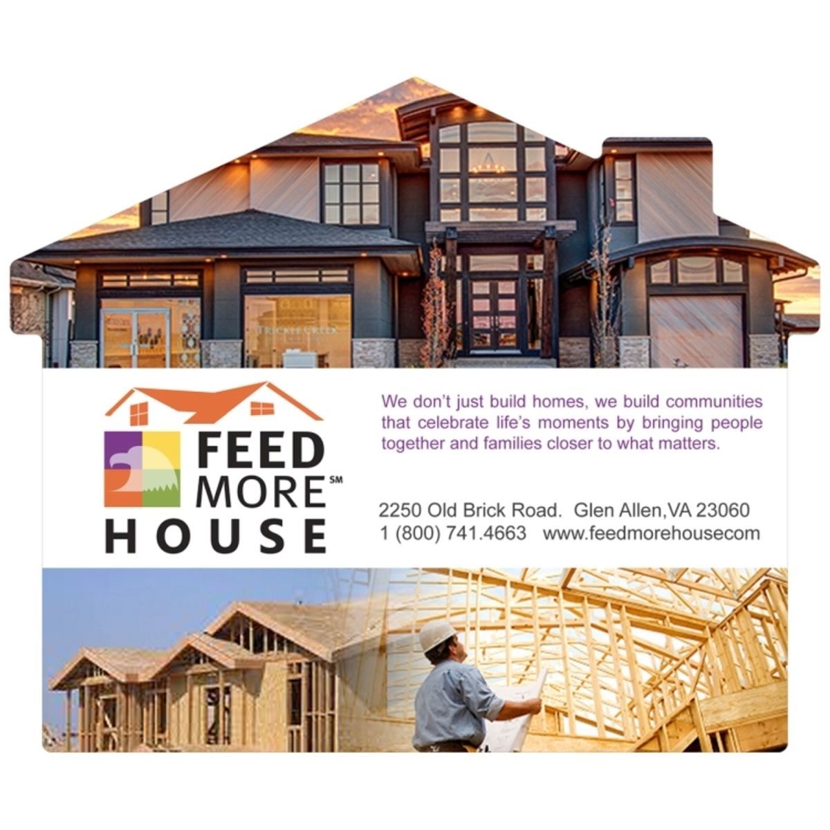 6" x 5" - "Washoe House" Recycled RPET Full Color Import Air Ship Microfiber Cloth & Screen