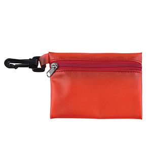 "PARKWAY PLUS" 8 Piece First Aid Kit in Translucent Zipper Kit with Plastic Carabiner Attachment