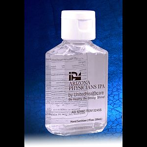 2.0 oz Hand Sanitizer Antibacterial Gel in Flip Top Squeeze Bottle (PhotoImage 4 Color)