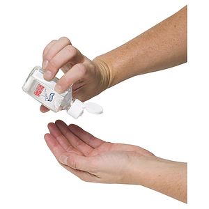 2.0 oz Hand Sanitizer Antibacterial Gel in Flip Top Squeeze Bottle (PhotoImage 4 Color)