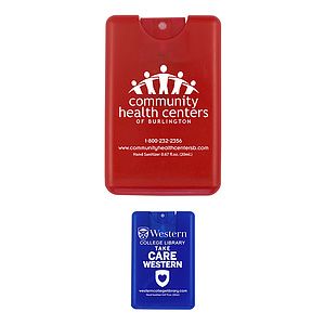 20 ml. Antibacterial Hand Sanitizer Spray in Credit Card Shape Bottle (Spot Color Print)