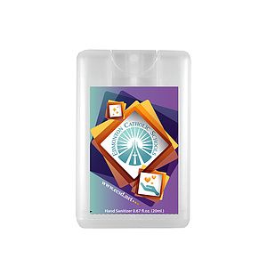 20 ml. Antibacterial Hand Sanitizer Spray in Credit Card Shape Bottle (PhotoImage ® Full Color)