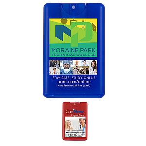 20 ml. Antibacterial Hand Sanitizer Spray in Credit Card Shape Bottle (PhotoImage ® Full Color)
