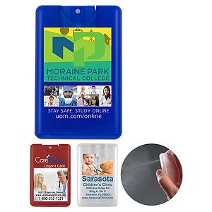 20 ml. Antibacterial Hand Sanitizer Spray in Credit Card Shape Bottle (PhotoImage ® Full Color)