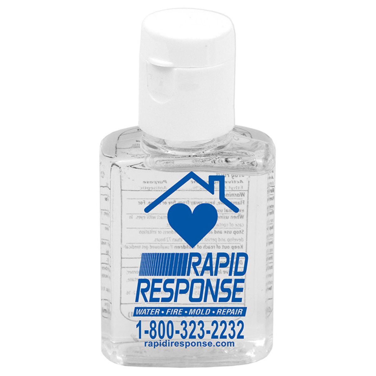 "Sanpal Mini SC" .5 oz Compact Hand Sanitizer Antibacterial Gel in Flip-Top Squeeze Bottle