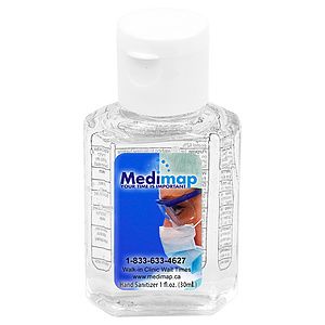 “SanPal” 1.0 oz Compact Hand Sanitizer Antibacterial Gel in Flip-Top Squeeze Bottle