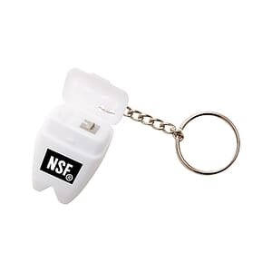 “Happy Teeth” Tooth Shaped Dental Floss Dispenser with Keyring