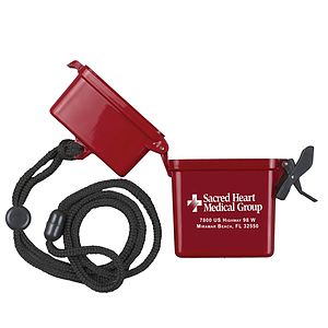 “EZ Carry” Ultra Thin Hard Plastic Hinged Top Waterproof Container with Breakaway and Adjustable Nec