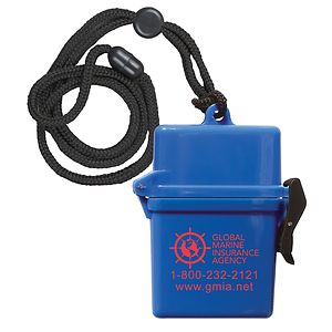 “EZ Carry” Ultra Thin Hard Plastic Hinged Top Waterproof Container with Breakaway and Adjustable Nec