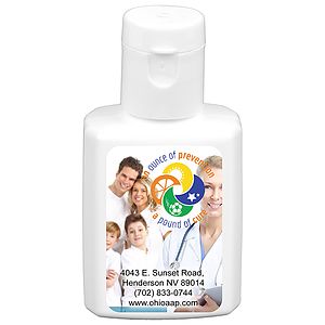 “SunFun” .5 oz Broad Spectrum SPF 30 Sunscreen Lotion In Solid White Flip-Top Squeeze Bottle