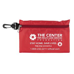 "ALL-YOU-NEED" 28 Piece Multi-Bandage First Aid Kit in Supersized Zipper kit Components with Plastic