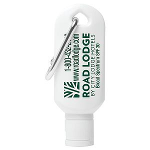 2.0 oz Broad Spectrum SPF 30 Sunscreen Lotion in Carabiner Bottle (Spot Color)