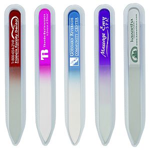 “Nailed It” Tempered Glass Nail File in Clear Sleeve