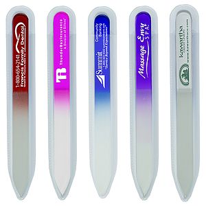 “Nailed It” Tempered Glass Nail File in Clear Sleeve