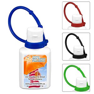 “SunFun Connect” .5 oz Broad Spectrum SPF 30 Sunscreen Lotion In Solid White Flip-Top Squeeze Bottle