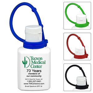 “SunFun Connect” .5 oz Broad Spectrum SPF 30 Sunscreen Lotion In Solid White Flip-Top Squeeze Bottle
