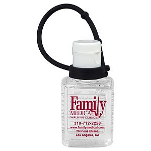 “SanPal S Connect” 0.5 oz Compact Hand Sanitizer Antibacterial Gel in Flip-Top Squeeze Bottle
