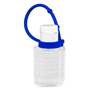“SanPal Connect” 1.0 oz Compact Hand Sanitizer Antibacterial Gel in Flip-Top Squeeze Bottle with Col