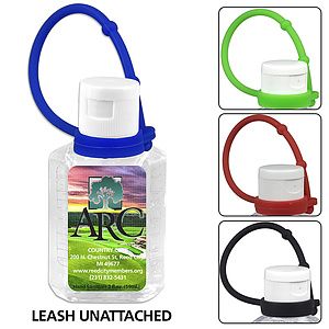 1.0 oz Compact Hand Sanitizer Antibacterial Gel in Flip-Top Squeeze Bottle with Adjustabel Silicone