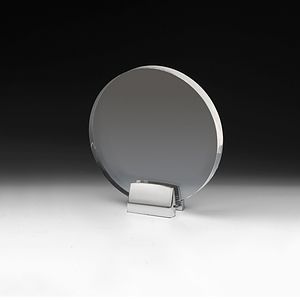 Round Award w/Chrome Base (6 1/2" dia. x 3/4") - Screen Printed