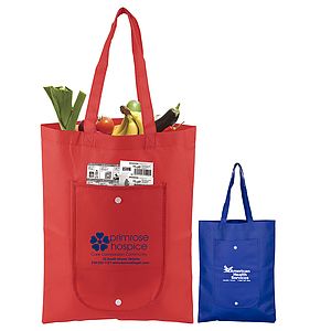 13” W x 17” H - “Cove” Fold-Up Tote Bag
