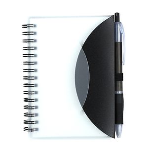 "CUPERTINO" Stylish Spiral Notepad Notebook with Matching Color Pen
