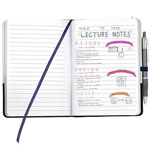 “Capitola" Notepad Notebook with Pen Loop