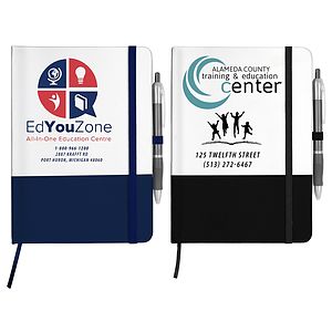 “Capitola" Notepad Notebook with Pen Loop