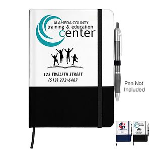 “Capitola" Notepad Notebook with Pen Loop