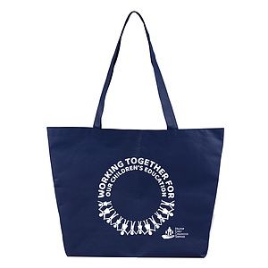 21"W x 15"H x 5" Gusset - "CAROLINA" Large Shopping and Beach Tote Bag