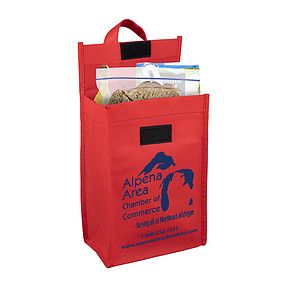 6-1/2"W x 9"H x 3 ½”Gusset - "BAG-IT" Value Priced Lightweight Lunch Tote Bag