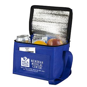 8” W x 6” D x 6” H - “Cool-It” Non-Woven Insulated Cooler Bag