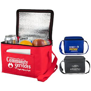 8” W x 6” D x 6” H - “Cool-It” Non-Woven Insulated Cooler Bag