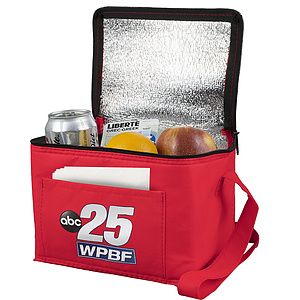8” W x 6” D x 6” H - “Cool-It” Non-Woven Insulated Cooler Bag
