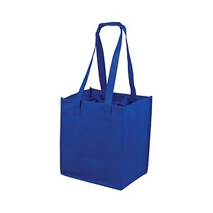10"W x 11"H x 7”Gusset - "THE SONOMA" 6 Bottle Wine Tote Bag