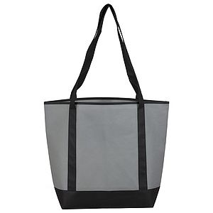 17-1/2"W x 13-1/2"H x 6"Gusset - "The CITY" Convention, Corporate, Travel and Beach Tote Bag