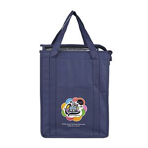 12"W x 16"H x 10"Gusset - "SUPER COOLER" Large Insulated Cooler Zipper Tote Bag