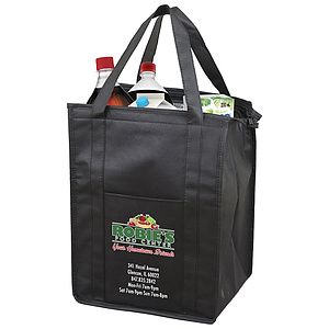 12"W x 16"H x 10"Gusset - "SUPER COOLER" Large Insulated Cooler Zipper Tote Bag