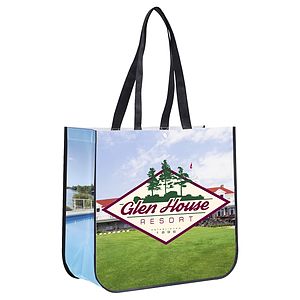 9-14W x 12H x 4 Gusset - LAUREN Small Non-Woven Full Color Laminated Wrap