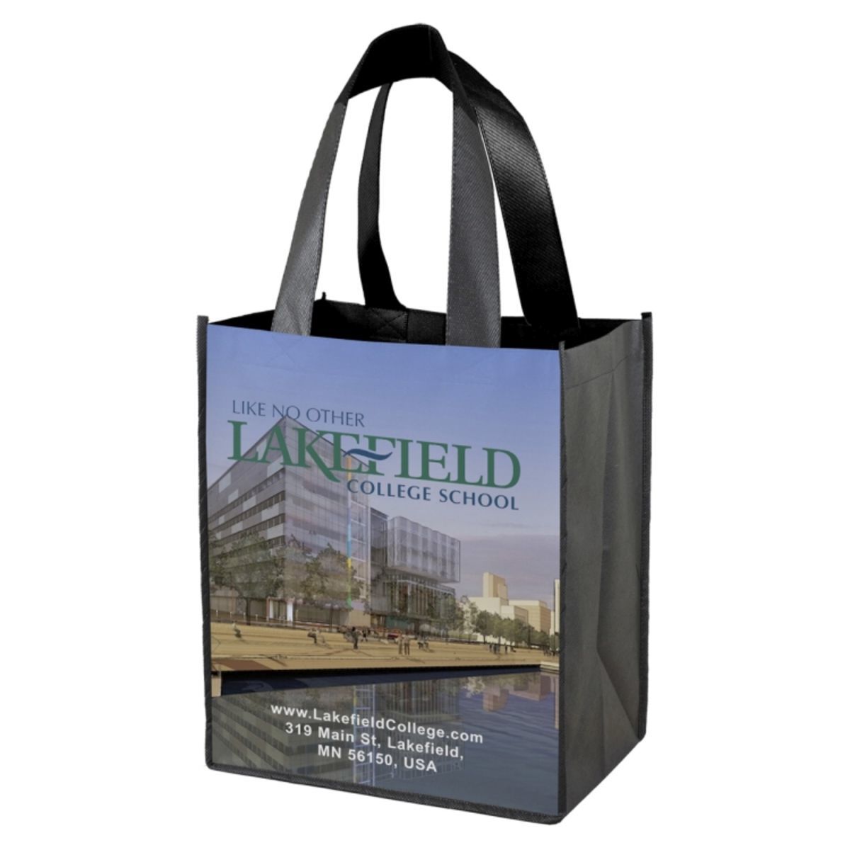 12W x 13H x 8Gusset  GALLERIA Full Color Import Air Ship Grocery Shopping Tote Bags
