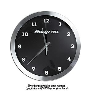 "Bridge" 14” Brushed Metal Wall Clock