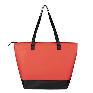22”W x 16”H x 7 ½”Gusset - "FROST LINE" Super-Sized Insulated Zipper Cooler Tote