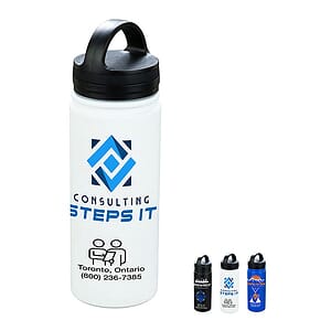 "KAUAI" 19 oz Powder Coated Double Wall Stainless Steel Tumbler With Carry Handle