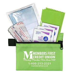 "ORERON" 11 Pcs Antiseptic and Protective First Aid Kit in Zipper Pouch