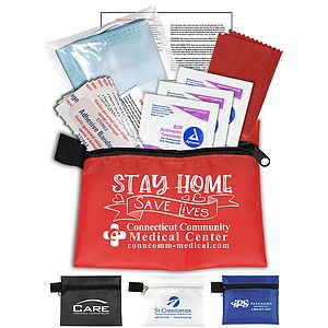 "ORERON" 11 Pcs Antiseptic and Protective First Aid Kit in Zipper Pouch