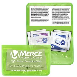 "Crescent" Antiseptic & Disinfectant Wipes Pack In Translucent Vinyl pouch