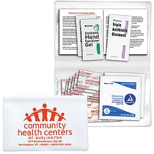 "Delilah" 12 Piece First Aid Kit In Colorful Vinyl Pouch