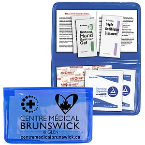 "Delilah" 12 Piece First Aid Kit In Colorful Vinyl Pouch