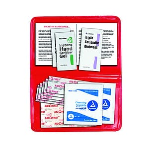 "Delilah" 12 Piece First Aid Kit In Colorful Vinyl Pouch